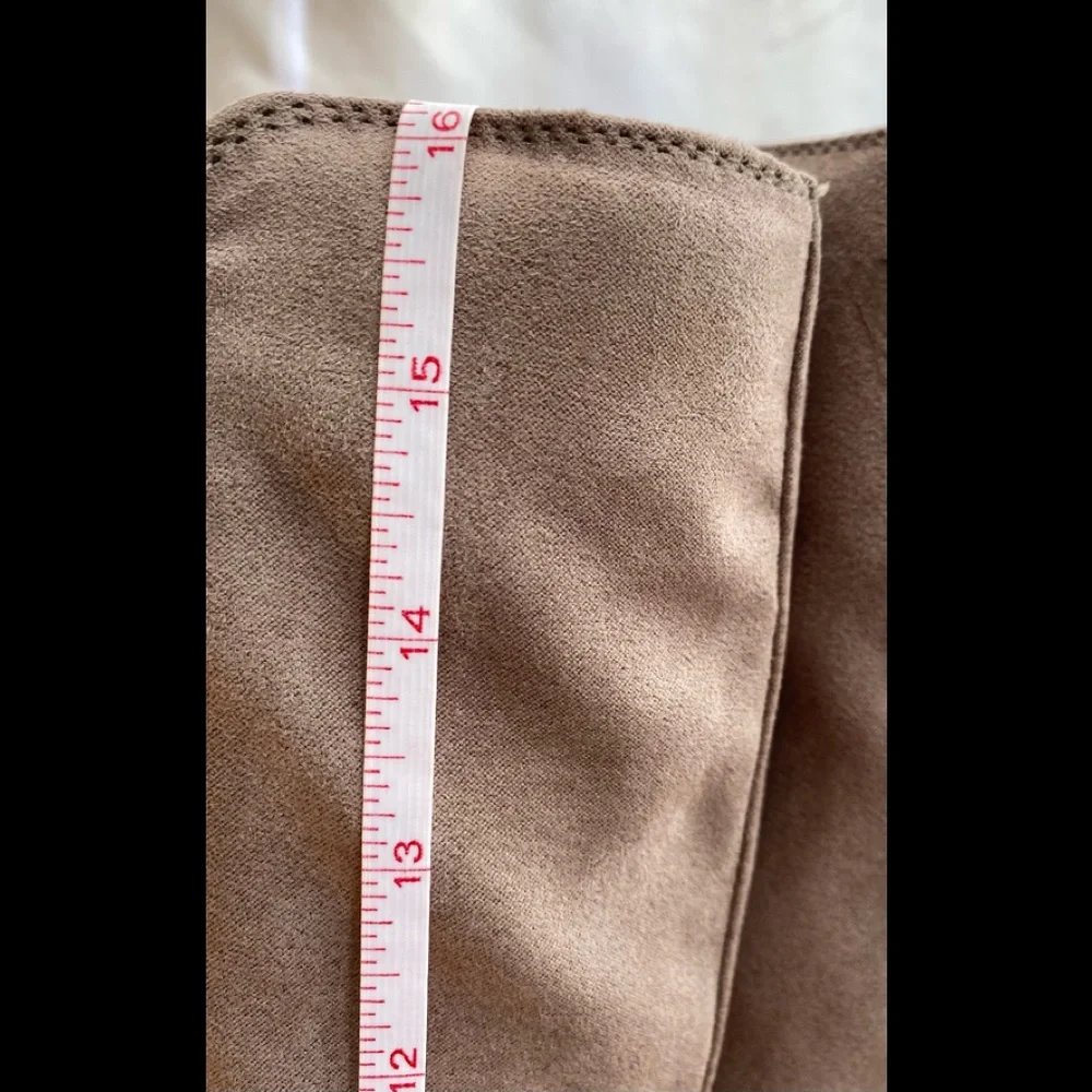 SOFT VEGAN LEATHER HEELED ZIPPER BOOTS - Picture 14 of 16